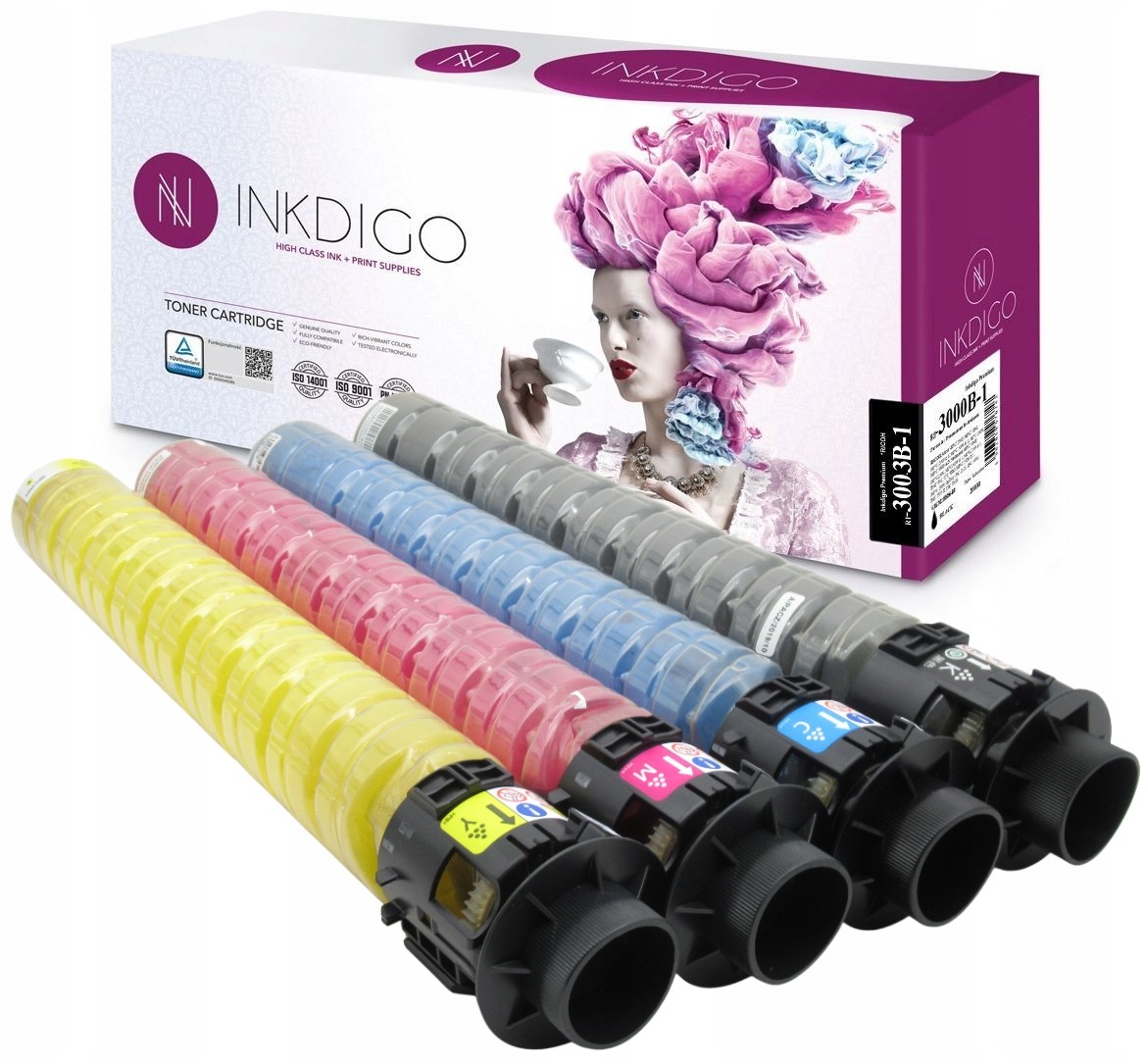 4 Tonery do Ricoh MPC3003 MPC3503 MPC3504 MPC4504