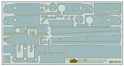 Tamiya TAMIYA  Zimmerit Coating Sheet - Tiger I (Mid Late Production) 12647