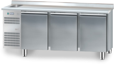 Dora Metal STÓŁ CHŁODNICZY ZE ZLEWOZMYWAKIEM 1825x600x850 | DM-91003.0.0.0