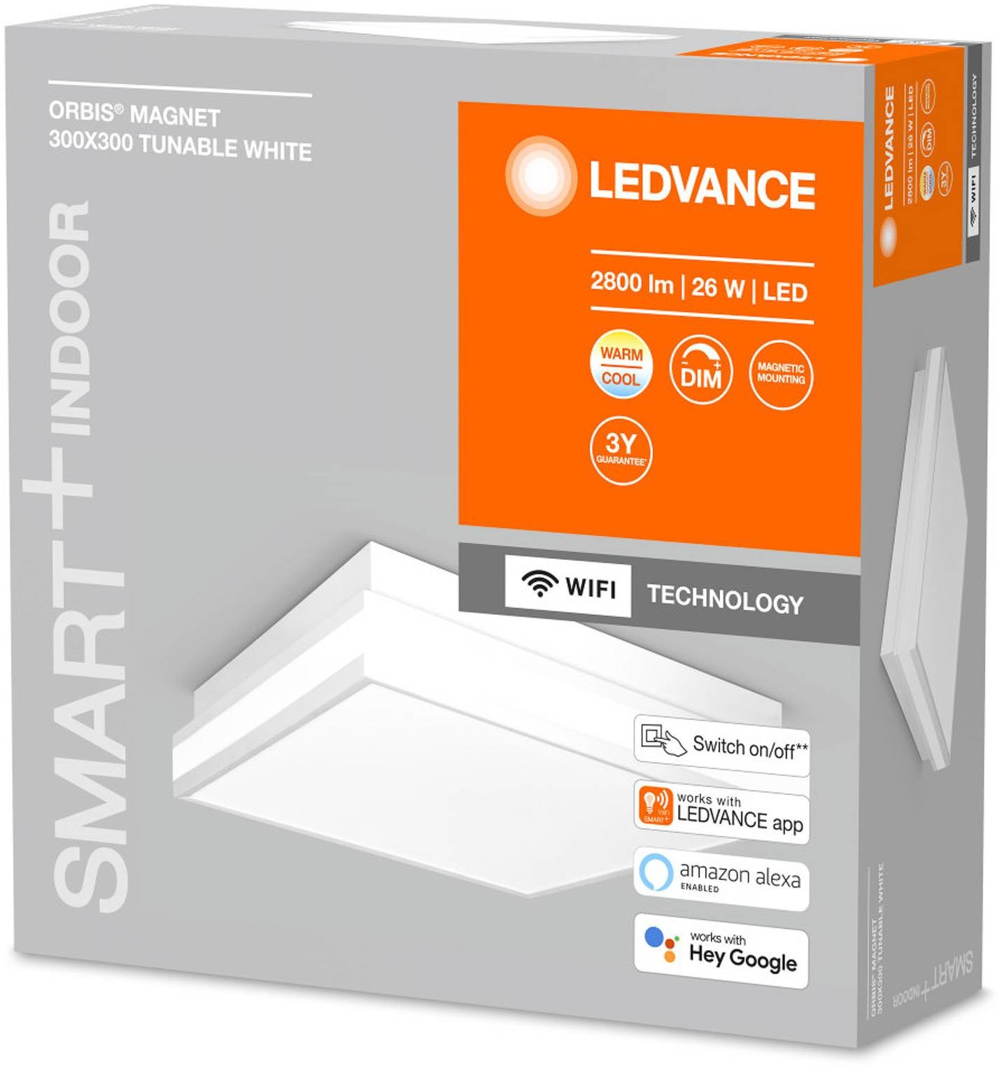 LEDVANCE SMART+ SMART+ WiFi Orbis Magnet biała, 30x30cm