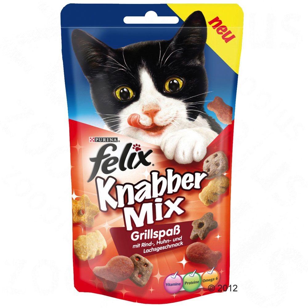 Purina Felix Party Mix karma dla kota o smaku wołowiny, kurczaka i łososia 60g