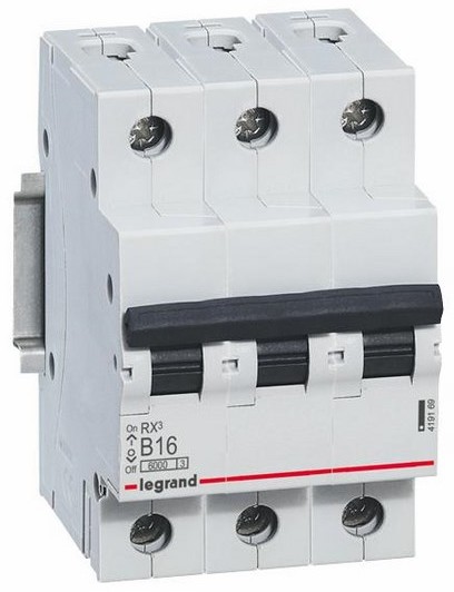 LEGRAND nadprądowy Legrand 3P-B16A