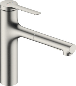 Hansgrohe 74804800 Zesis M33 Jednouchwytowa bateria kuchenna 160 wyciągana wylewka 2jet sBox lite stal szlachetna