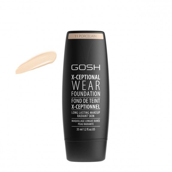Gosh X-Ceptional Wear Foundation Long Lasting Makeup 11 Porcelain 35ml 85794-uniw