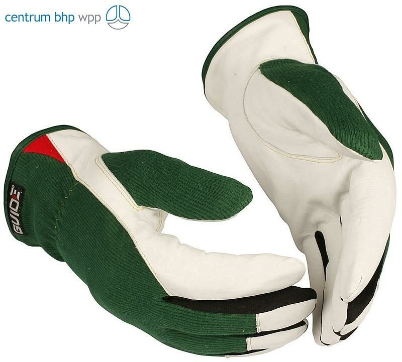 GUIDE Gloves RĘKAWICE ANTYPRZECIĘCIOWE SKÓRZANE 340; EN 388:2016 2X31C