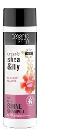 Organic Shop Organic Shea & Lily Silky Shine Shampoo szampon do włosów nadający połysk 280ml 52825-uniw