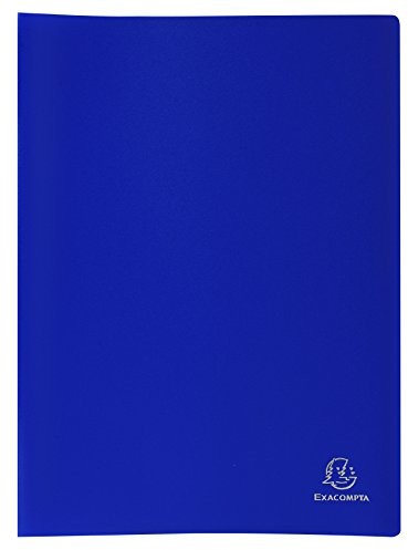 Exacompta 8532e Binder (przy użyciu miękkiej PP 300 widzenia, 30 opakowań gekoernten, nieprzezroczysty, DIN A4) Niebieski 8532E