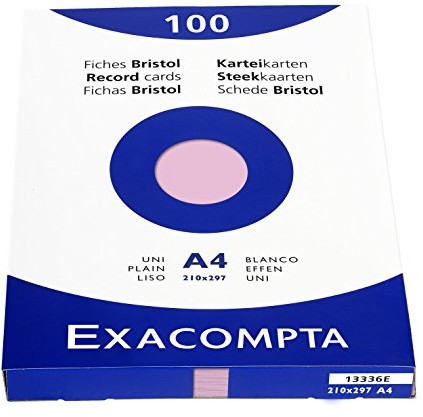 Exacompta obwoluty PCW, DIN A4, kryształ górski, Rosa DIN A4 13336E