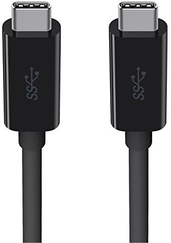 Belkin F2CU049bt2M-BLK 2 m kabel do monitora USB-C na USB-C - czarny F2CU049bt2M-BLK