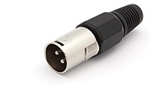 Audio Connectors 640020 wtyczka XLR, 3-biegunowy, czarna 640020