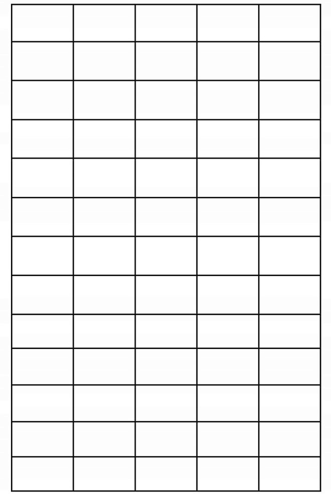 Etykiety samoprzylepne 38x21 mm, A4, 6500 szt.