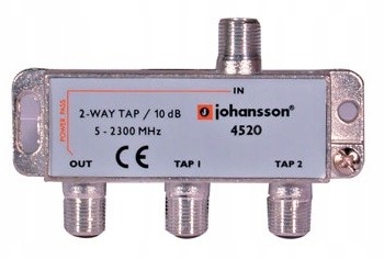 Johansson 2 Way Tap Odgałęźnik 2-krotny 10 dB 4520