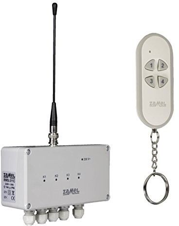 EXTA FREE Radiowa EXTA Free 4-kanałowy wyłącznik sieciowy zestaw, 1 sztuki, rws-311 °C/z (RWS- 311 C/Z)