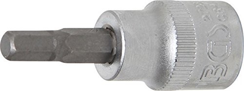 BGS wkładka bit, gwint wewnętrzny 6-kątne 7/32 cala x 48 MM, 10 MM, 3/8 cala, 2723