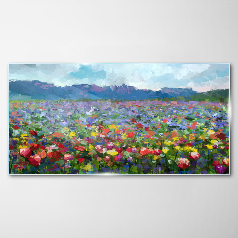 PL Coloray Obraz na Szkle Nowoczesny kwiaty Natura 120x60cm