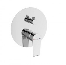 Laveo Largo bateria natryskowa podtynkowa z przełącznikiem BAH 00PD produkcji Laveo BAH 00PD