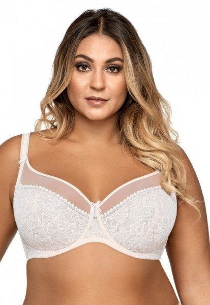 Ava Ava 1396 Crystal biały biustonosz miękki plus size