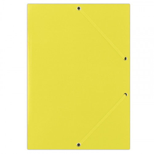 Donau Teczka z gumką , karton, A4, 400gsm, żółta FEP11G