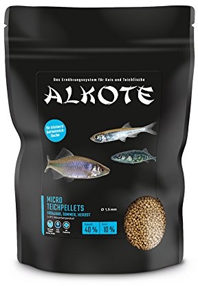 ALLCO Premium allco Premium AL-KO-te, 3-porę roku podszewka, Micro szyszki dla małych ryb stawowych do stawu, 1. 5 MM, 600 G