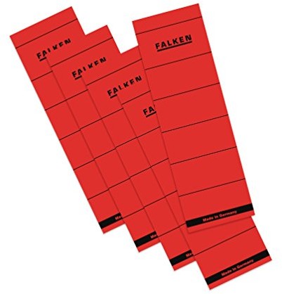 Falken papieru etykiet grzbietowych, czerwony szeroki 11286754