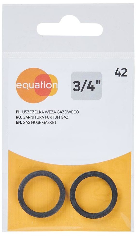 EQUATION Uszczelka płaska do węża gazowego 3/4