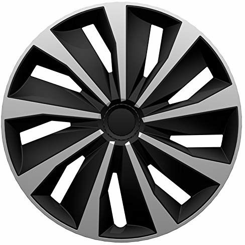 AUTOSTYLE Autostyle Silver/Black zestaw kołpaków ozdobnych na koła Grip 16 cali srebrny/czarny