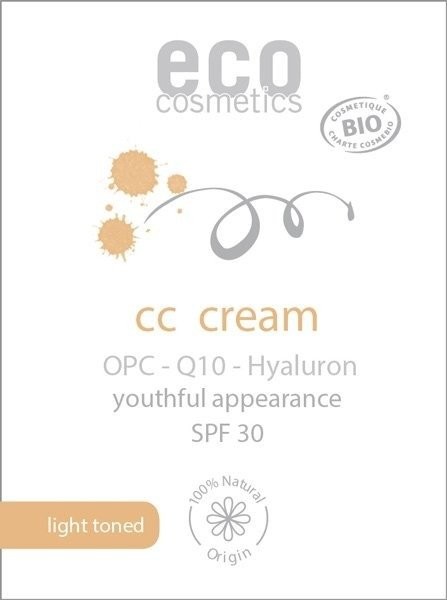 Eco Cosmetics Krem CC SPF 30 z OPC, koenzymem Q10 I kwasem hialuronowym JASNY 1 ml CP0925