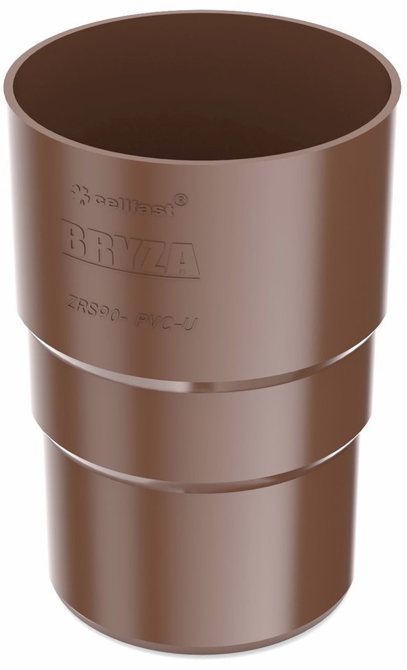 Cellfast Złączka rury spustowej 90 mm PVC brąz