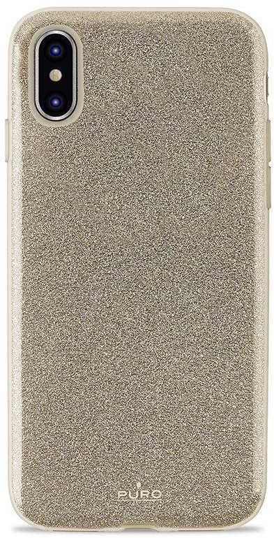 PURO Glitter Shine Cover - Etui iPhone XR (Gold) (IPCX61SHINEGOLD)