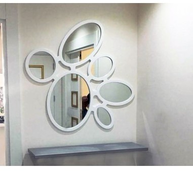 Łukasz Ochwat Alfaram Lustro dekoracyjne nad konsole w ramie mdf LENA- kolor ramy do wyboru, Wymiary: 100x115,6