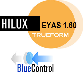 Hoya Hilux Eyas 1.60 Hi-Vison LongLife z BlueControl