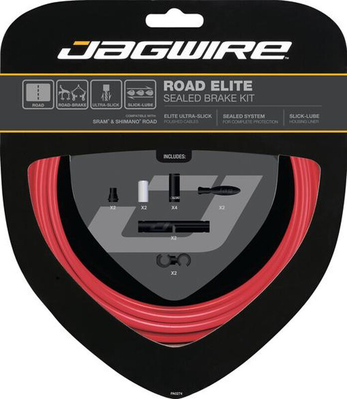 Jagwire Road Elite Sealed Zestaw linek hamulcowych, red 2021 Linki i osłonki hamulcowe 18019434