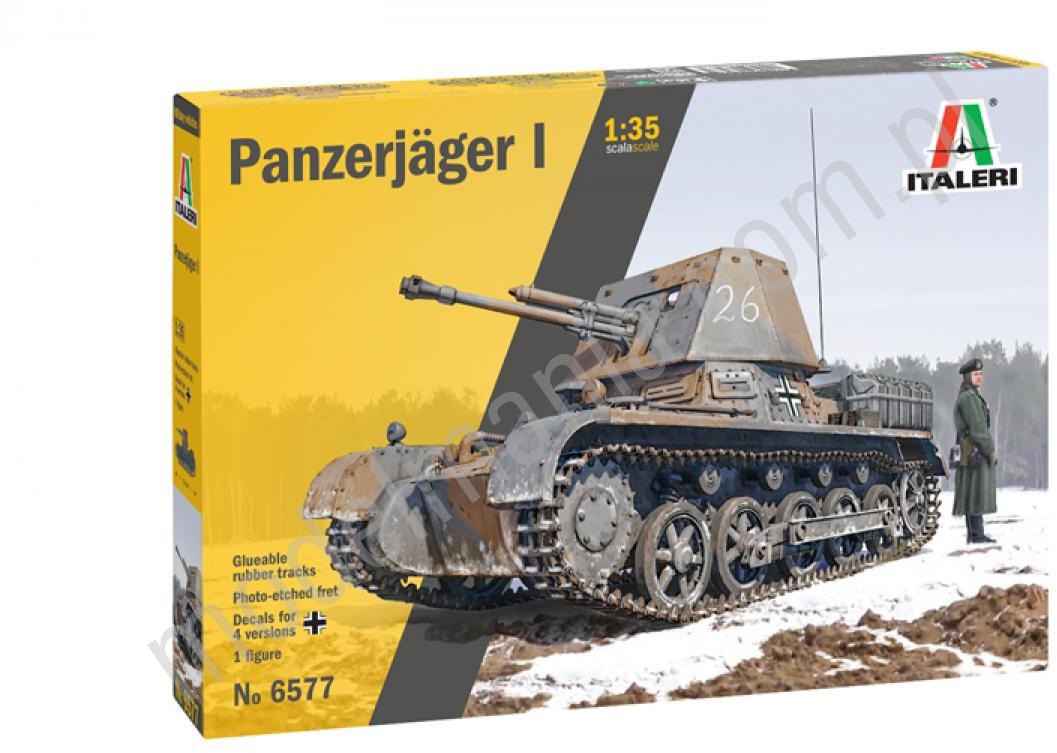 Italeri Niemiecki niszczyciel czołgów Panzerjäger I, wersja późna 6577