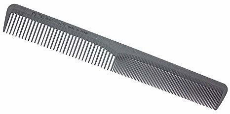 Eurostil Euro styl grzebień Carbon Comb długości 19,5 cm do strzyżenia włosów grzebień grzebień fryzjerski czarna
