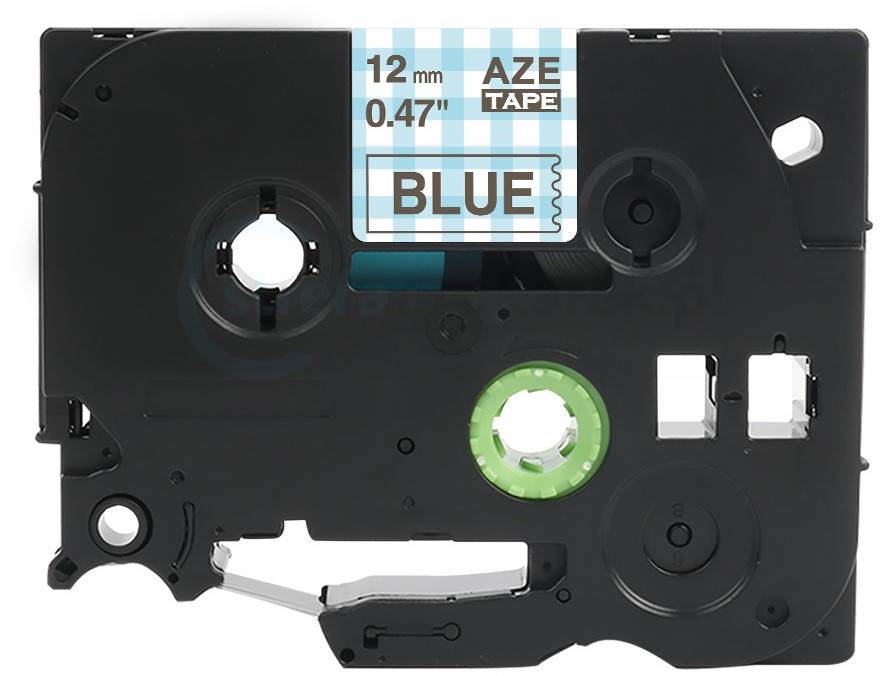 Brother strefadrukarek.pl Taśma TZe-MPBP36 12mm x 4m ozdobna niebieska krata szary nadruk - zamiennik| OSZCZĘDZAJ DO 80% - ZADZWOŃ! 730811399 PROMOCJA! TZE-MPBP36