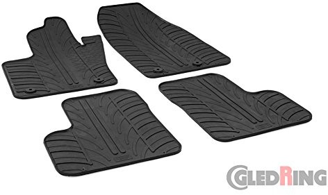Gledring gled ring 0576 komplet dywaniki gumowe, Black 0576