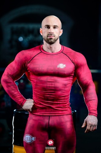 Furia Koszulka rashguard czerwony męska