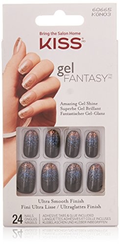 Kiss Żel Fantasy Nails   Painted Veil, 1er Pack (1 X 24 sztuk) KGN03C
