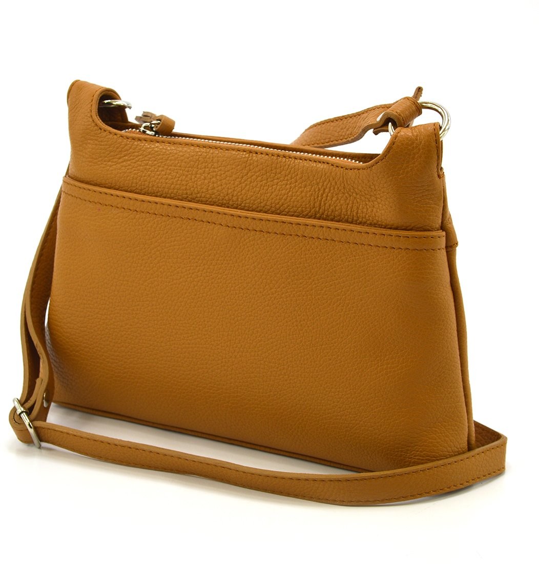 Vera Pelle Torebka skórzana vp926 camel