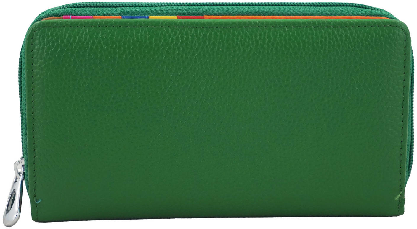 Barberini's Antykradzieżowy portfel z ochroną RFID - Zielony D-8601-38