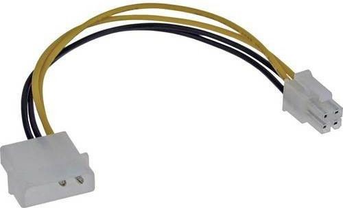 InLine Kabel od płyty głównej Zasilający Adapter Molex 26632