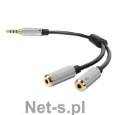 Sharkoon PMP35 Cable adapter słuchawek z mikrofonem do smartfonów