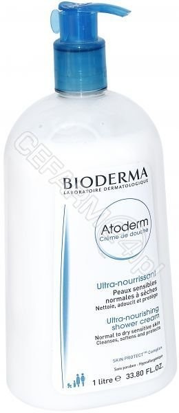 Bioderma atoderm creme de douche kremowy żel do mycia twarzy i ciała 1000 ml