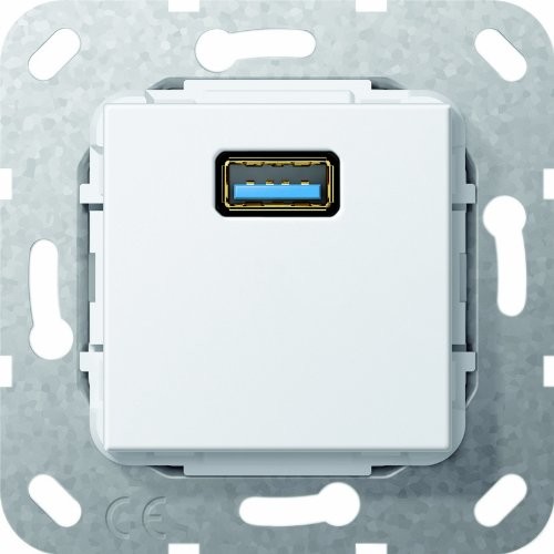 Gira 568303 przewód pejczem USB 3.0 zastosowania, czysta biel