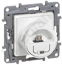 Legrand Gniazdo pojedyńcze USB NILOE 2 Biały 764596