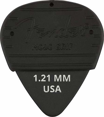 Fender MOJO GRIP PICKS - 3-pak - DURA-TONE DELRIN 351-1,21 mm 3-pak plektronów do gitary - grubość: 1,21 mm - kolor: czarny 1985351406