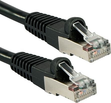 Lindy RJ-45/RJ-45 kat.6 S/FTP Czarny 10m 47183