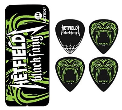 Dunlop DL P 0087 ph112t1.14 Ultex hetf Mayen Pick Tin (6 sztuki) Czarny 24112114201