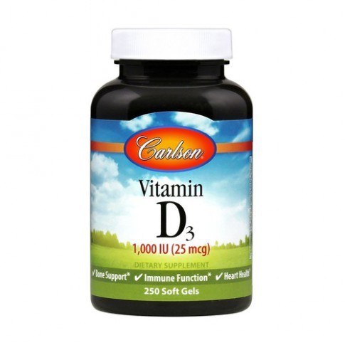 Carlson Labs Sklep CARLSON LABS Vitamin D3 1000 IU  250 softgels