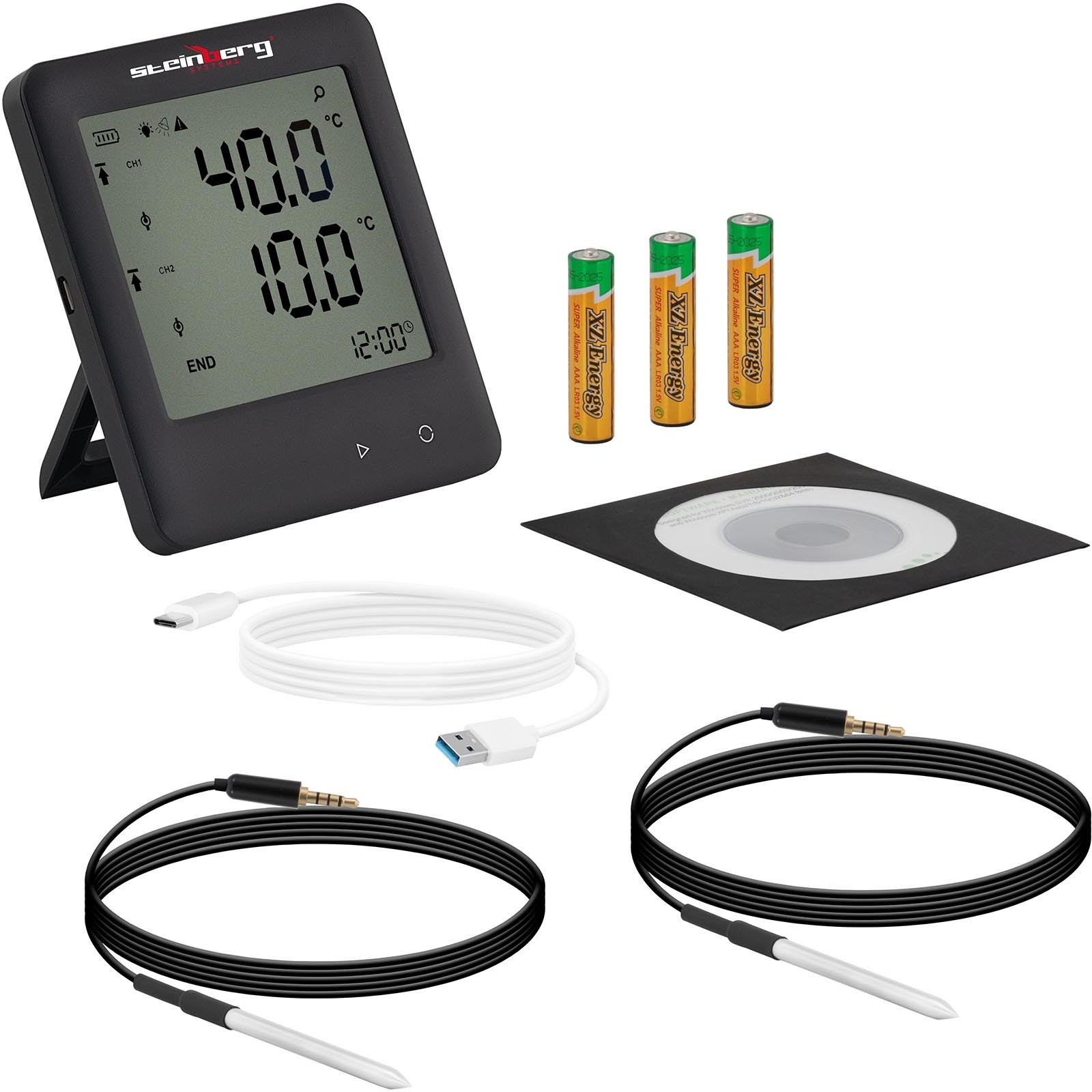 Steinberg Systems Steinberg Systems Rejestrator temperatury - od -40 do 125°C - LCD SBS-DL-125E SBS-DL-125E